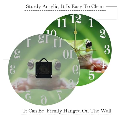 Horloge murale ronde silencieuse à quartz Dumpy sans tic-tac à piles