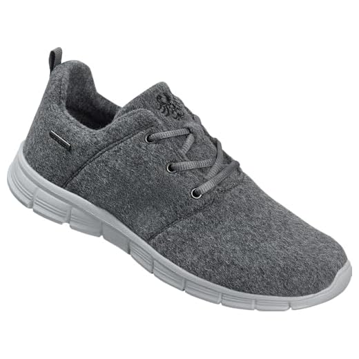 Tiroler Loden Merino-Sneakers, Bequeme Turnschuhe für Frauen & Männer, geruchsneutral, warme Schuhe mit schrittdämpfender Sohle, Gr. 37-46