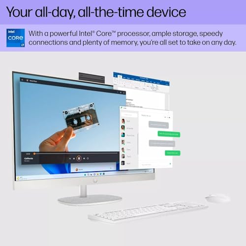 Image of HP 21.5 inch All-in-One Desktop Computer - New Version | Win 11 Pro & Office 2024 | FHD Anti-Glare Display | 32GB RAM 2TB SSD | Intel Core Celeron J4025 | Webcam | HDMI | WiFi6 | w /Accessories