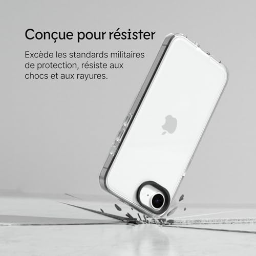 Coque Clear iPhone 17e RhinoShield Haute Transparence Anti-Choc - 4