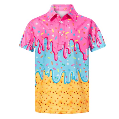 westwolf Boys Ice Cream Cone Polo Shirt Baseball Golf Clothes 5-6 Years - image 3
