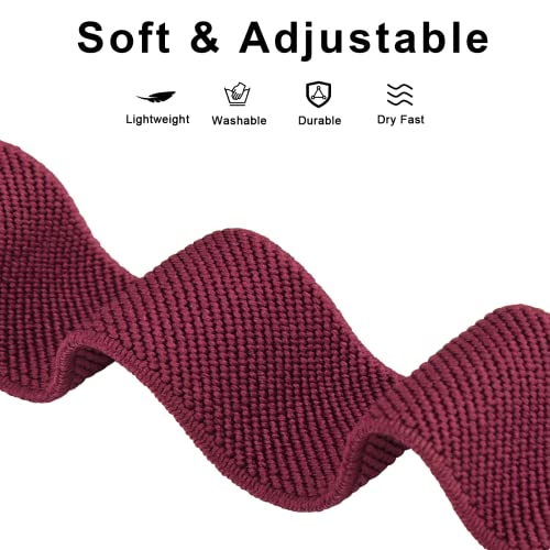 Meliya Elastic Bands For Samsung Galaxy Watch 4 40Mm 44Mm / Watch 4 Classic 42Mm 46Mm Women Men, 20Mm Soft Stretch Nylon Sport Wristbands For Samsung Galaxy Watch 4 (Black+Winered+Starlight+Pink) #TOP3