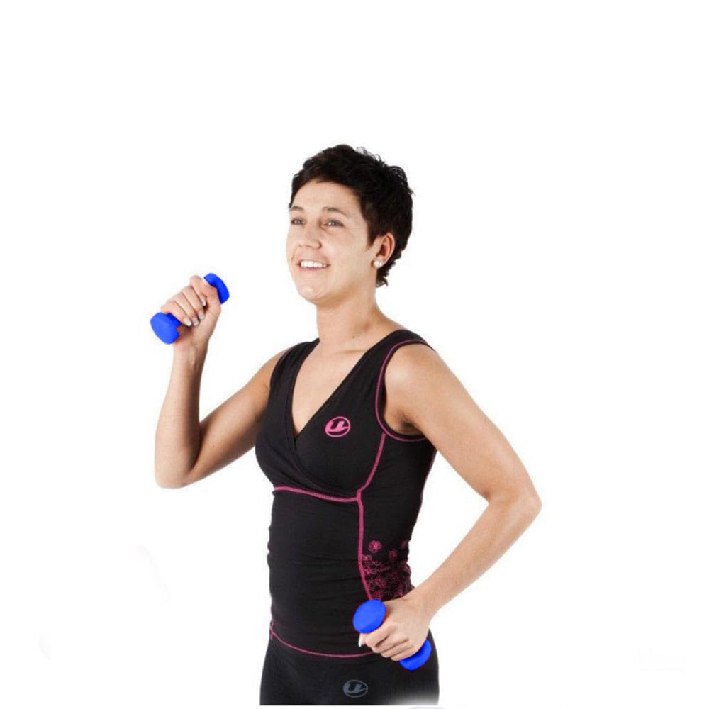 Vetrineinrete® Pesi manubri da 0.5 kg Sport 2 pz 500 gr Manubrio Peso Allenamento riabilitazione Fitness Sport Dody duling BLU