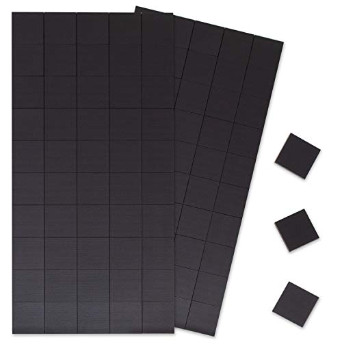 Magnetplättchen selbstklebend, 100 Stück – 20 x 20mm Magnetklebeplättchen & Magnetquadrate mit 3M Kleberücken – zuschneidbare Magnet Plättchen