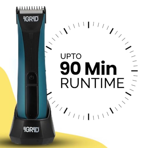 Image of iGRiD Senso Waterproof Cordless Body Trimmer for Men | Beard & Intimate Grooming Trimmer with Safe Edge Technology, Ceramic Blade, LED Display, Lithium Battery, 90 Min Runtime