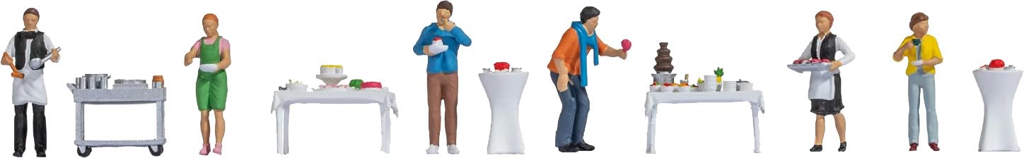 NOCH 16277 - 1/87 / H0 Figure Theme World 'Buffet' - New