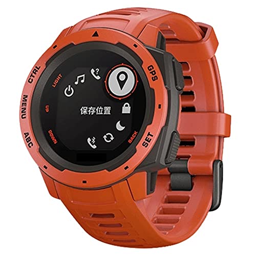 Bracelet Garmin Instinct silicone souple pour remplacer une sangle usée