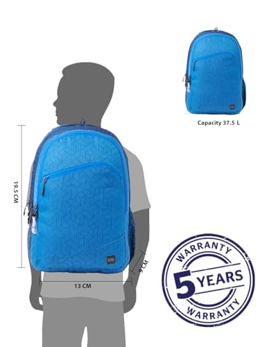 Image of Wiki Stylish Unisex Backpack 4 Durable & Lightweight backpack for Men & Women | Backpack for Office, Gym, Travel (37.5 Litre, Navy)