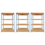TRADE PRICE DEALS 3 BAY DEAL 4 Tier Extra Heavy Duty Racking Warehouse Storage...