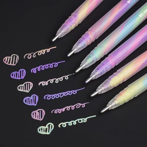 Set de 12 bolígrafos de gel con tinta brillante multicolor miniatura 3