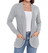 GRECERELLE Cardigan à Manches Longues Pour Femme - Élégant Et