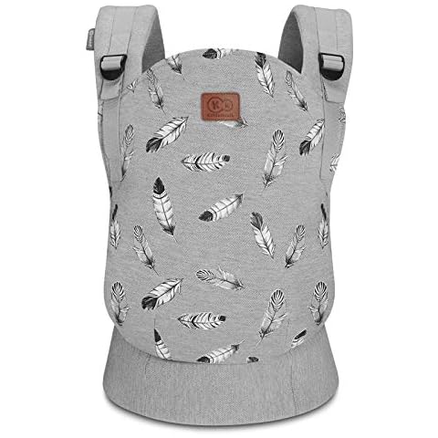 Kinderkraft Baby Carrier MILO, Ergonomic Sling, Holder, Lightweight, Confortable, Ajustable, 2 Carrying Position: Front and Backpack Cover