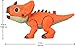 Fisher-Price Imaginext Jurassic World Dinosaur Action Figure with Kid-Activated Motion & Growing Spikes, 7.75-inch Aquilops Dino Toy
