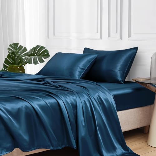 La mejor selección de Sabanas Queen Size Walmart más recomendados. 44 MR&HM Juego de Sábanas de Satén 4pzas, Sábanas Queen Size Satín Sedosas Lujosas Suaves, con Sábana de Cajón Ajustable Bolsillo Profundo para Colchones (Queen Size, Verde...