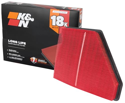 Filtre à air moteur K&N : protection longue durée de vie 18 000 km