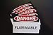 Danger - Flammable Vinyl Sticker Decals (5 Pack) 5