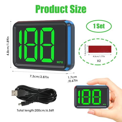 image for Yenblow GPS Digital Speedometer for Car MPH, Universal HUD Speed Meter