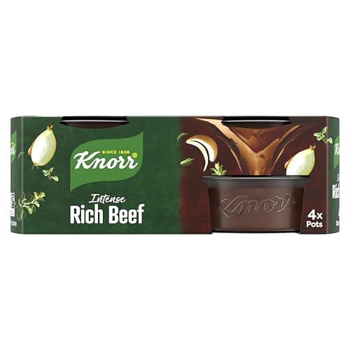 Knorr Rich Beef Stock Pots gluten-free to add a deep beef flavour to your dishes 4x 28 g