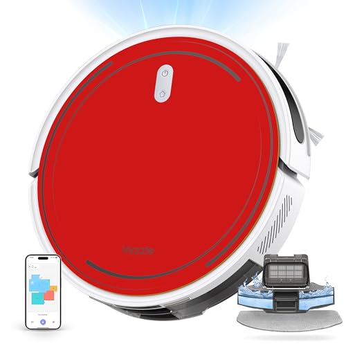 Vyzzle Robot Vacuum 5000Pa, LiDAR Navigation, Ultra Thin Robot Vacuum Cleaner with Mop, No-Go Zones, App/Alexa Control, Robotic Vacuum for Deep Floor Cleaning, Ideal for Pet Hair and Hard Floors, D10