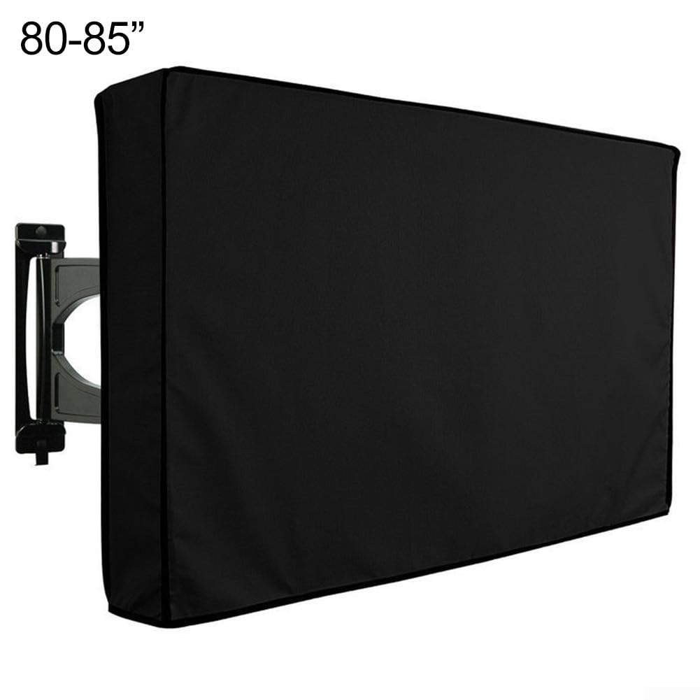 Funda impermeable para TV para exteriores diseñada para proteger televisores de 70 75/80 85 pulgadas de la lluvia, el polvo y el viento, fabricada con material Oxford 600D resistente (80-85)