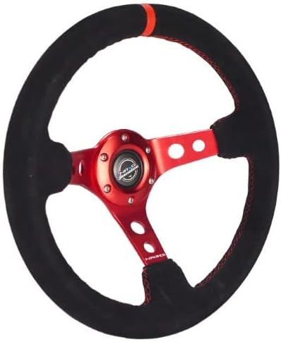 Miniatura 3 de NRG Innovations RST-006S-RD - Ambientador para volante de gamuza reforzada + US Performance Lab