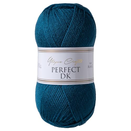 Utopia Crafts DK Double Knitting Yarn 100g (1, Blue Whale)