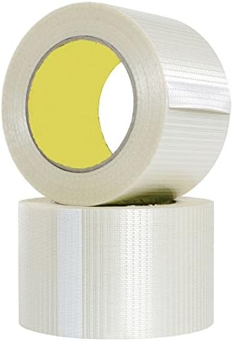 MAX SOLUTIONS Crossweave Filament Tape Reinforced Packing Tape for Boxes & Pallets - Image 3