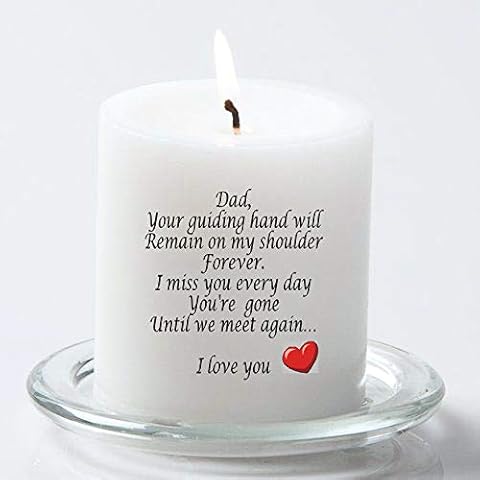 Dad memorial candle"until we meet again" Cover