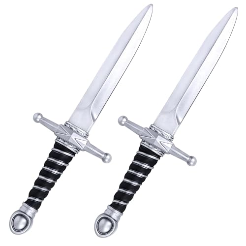 Amlisia 2 Packs Spielzeug Schwert, gefälschte Schwert Dolch Spielzeug Schaumstoff römischen Ritter für Spiel Assassinen Kostüm für Kinder Jungen für Halloween Cospaly Amlisia 2 Packs Spielzeug Schwert, gefälschte Schwert Dolch Spielzeug Schaumstoff römischen Ritter für Spiel Assassinen Kostüm für Kinder Jungen für Halloween Cospaly