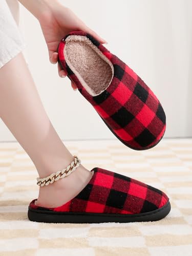 Image of LNERIP Slippers Winter Womens Mens Fluffy Plush Slippers Animals Cute Cartoon House Slippers Cuddly Warm Shoes Indoor Outdoor Girls Women