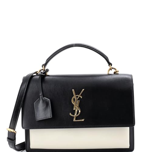 Saint Laurent, Pre-Loved Sunset Top Handle Shoulder Bag Leather Medium,