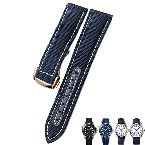 Bracelet montre nylon Omega AT150 Seamaster luxe et finitions de haute qualité