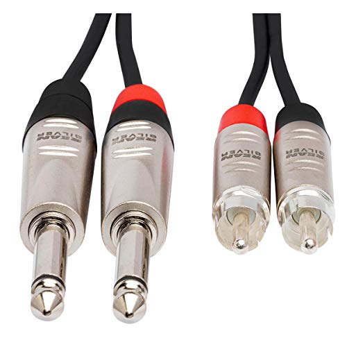 Hosa HPR-020X2 Pro Dual Cable 1/4-Inch Ts thumb #1