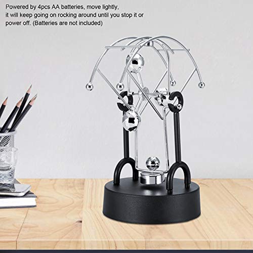 Perpetual Motion Desk, Physics Simulation Movement Semi Globe Shape Revolving Gadget Electronic Shak