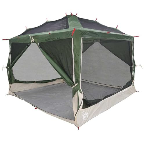 Gecheer Tenda da campeggio, costruzione elegante funzionale e confortevole, 300 x 300 x 250 cm, poliestere 185T con rivestimento PU, tenda estiva impermeabile e antivento per esterni
