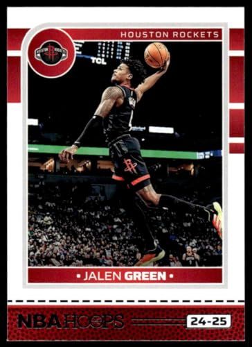 2024-25 Panini Hoops #26 Jalen Green Houston Rockets Official NBA Basketball Card in Raw (NM or Better) Condition