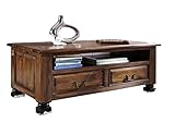 couchtisch massivholz eiche geölt 115x60x45 cm (BxTxH) - wird montiert geliefert