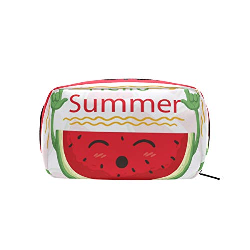 Preisvergleich Produktbild FAJRO Kosmetiktasche mit Wassermelonen-Hintergrund, Happy Rocker