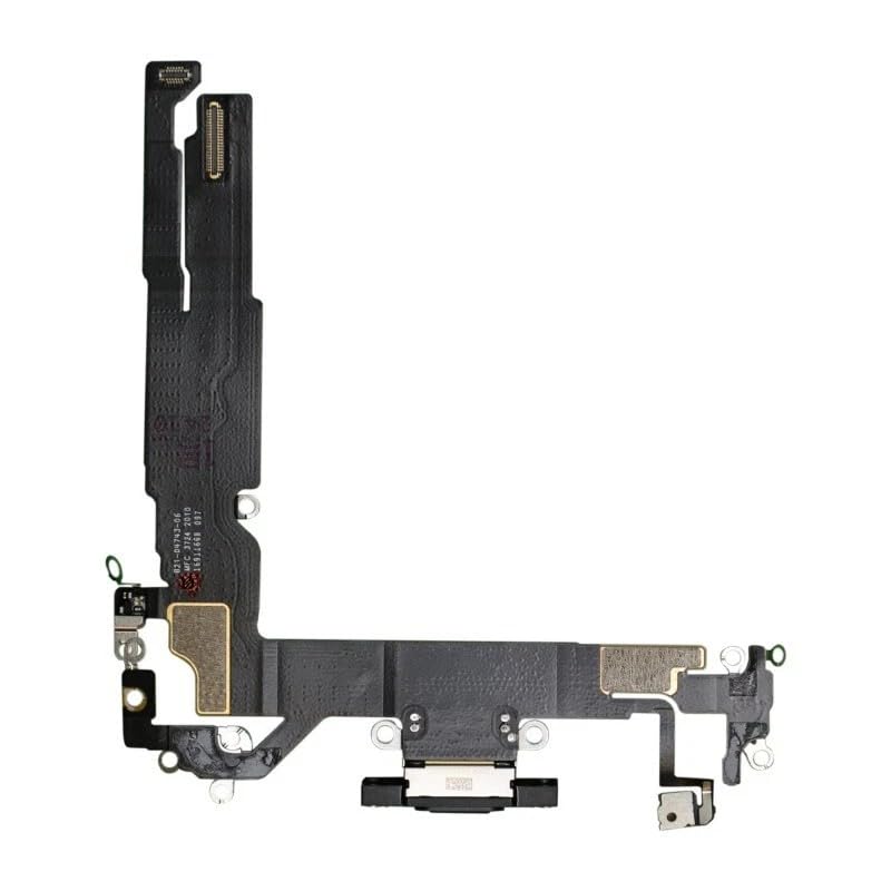 Flex cable charge port iPhone 16 connecteur dock noir 6,1 pouces - 2