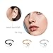 D.Bella 20G Fake Piercing Jewelry Hoop for Faux Lip Septum Nose Ring Set,8mm