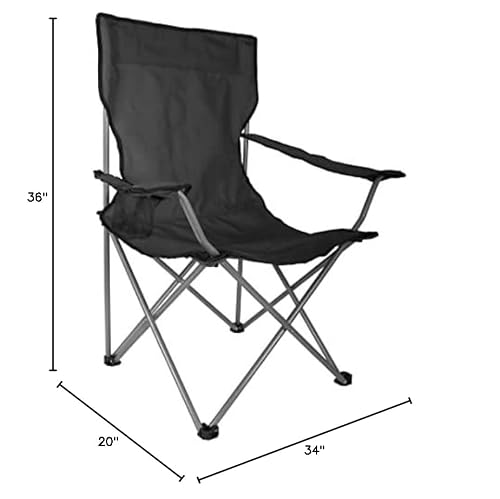 Wfs Camping Quad Chair, Black #TOP2
