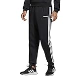 adidas hose herren schwarz Tapered Fit adidas Herren E 3S T PNT FL Sport Trousers, Black/White, L