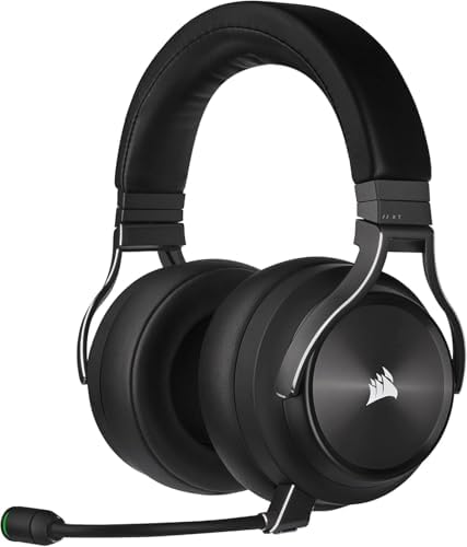 Corsair Virtuoso RGB Wireless XT Multiplattform-Gaming-Headset - Schiefer | Bluetooth, Dolby Atmos, Omnidirektionales Mikrofon, iCUE-Kompatibel, PC, Mac, PS5, PS4, Nintendo Switch,