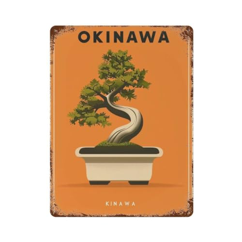 Okinawa's Eternal Pine déco murale fer pour habiller un mur vide