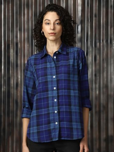 Image of HIGH Star Oversized Cotton Shirt for Women | Stylish Tops for Women | Comfortable and Trendy Casual Shirt