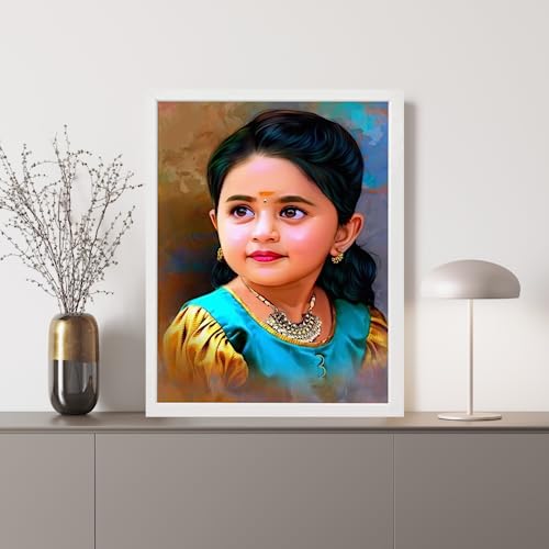 Image of Jadoun Customized & Personalized Oil Painting Frame for Wall Display Frame MDF | Anniversary Gift | Wall Decor | Gift For Someone (6x8)