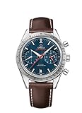 reloj omega oro hombre segunda mano Cronógrafo Omega Speedmaster 33112425103001 - Reloj automático de Piel marrón con Esfera Azul