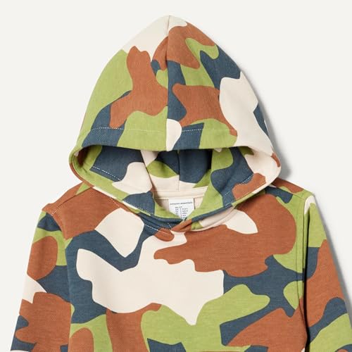 Image of Amazon Essentials Boys and Toddlers' French Terry Hoodie and Shorts Set with Kangaroo Pocket