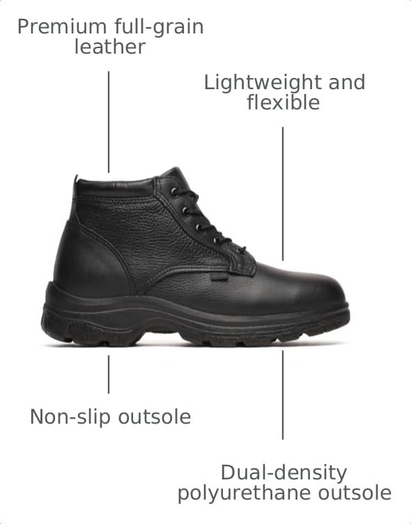 Image of Thorogood Soft Streets Chukka Boots for Men - Premium Leather with Comfort Insole and Slip-Resistant Outsole; Berry Compliant and Postal Certified