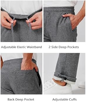 Zylioo Lange pijpen Heren joggingbroek zomer, extra lang dun jogger broek sportbroek sweatbroek hardloopbroek vrijetijdsbroek Tall, grijs, XL Tall